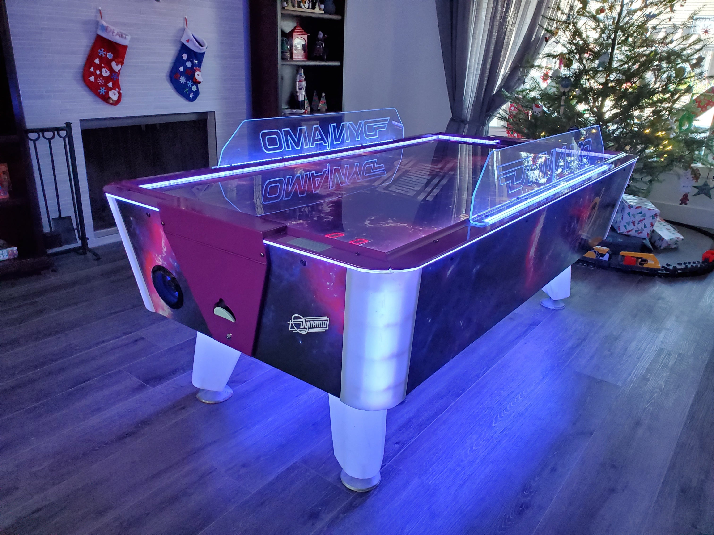 Dynamo 7' Cosmic Thunder Home Air Hockey Table