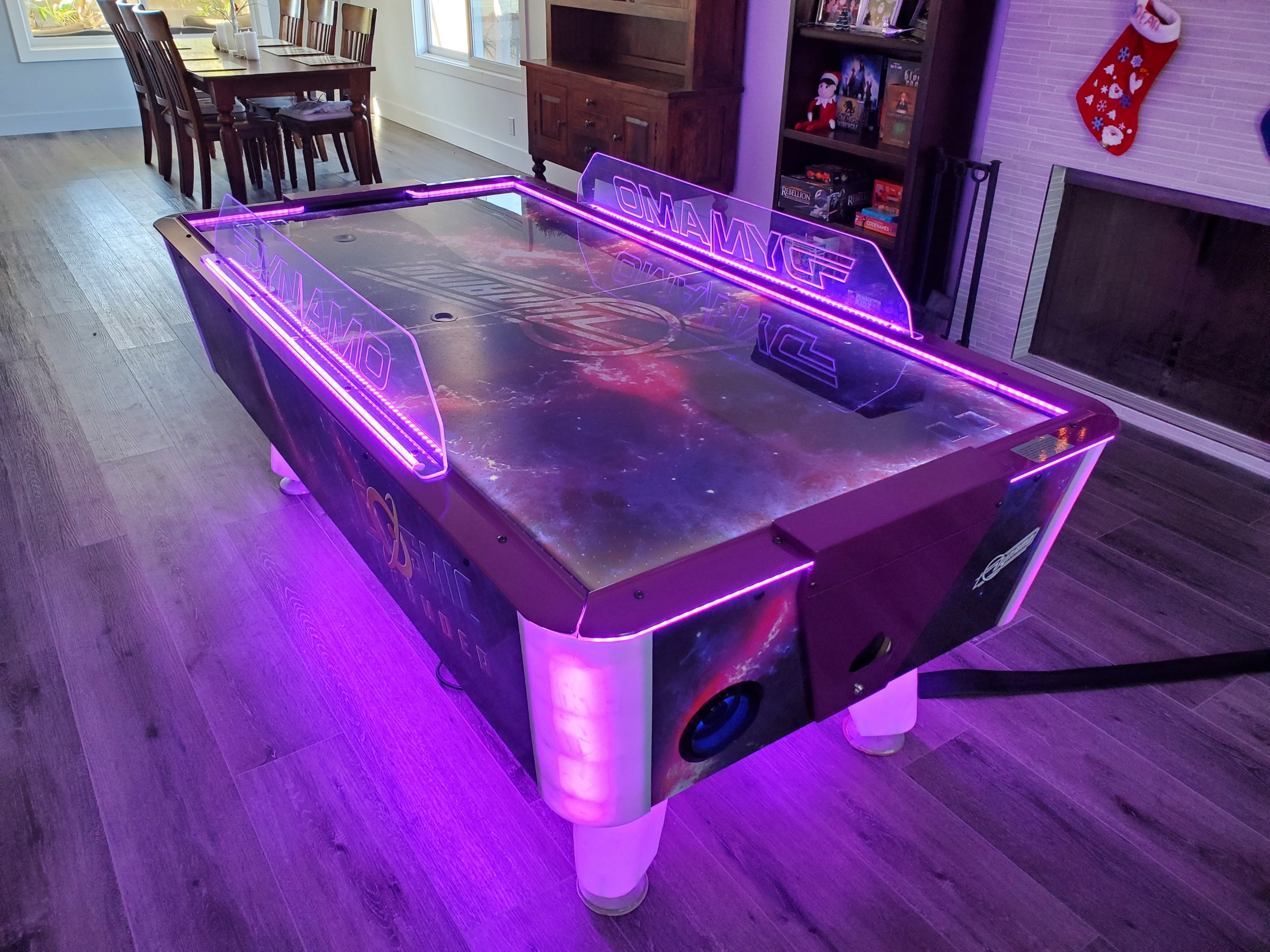 Dynamo 7' Cosmic Thunder Home Air Hockey Table