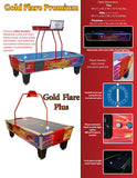 Gold Standard Games 8' GOLD FLARE ELITE Air Hockey Table (Coin Op)