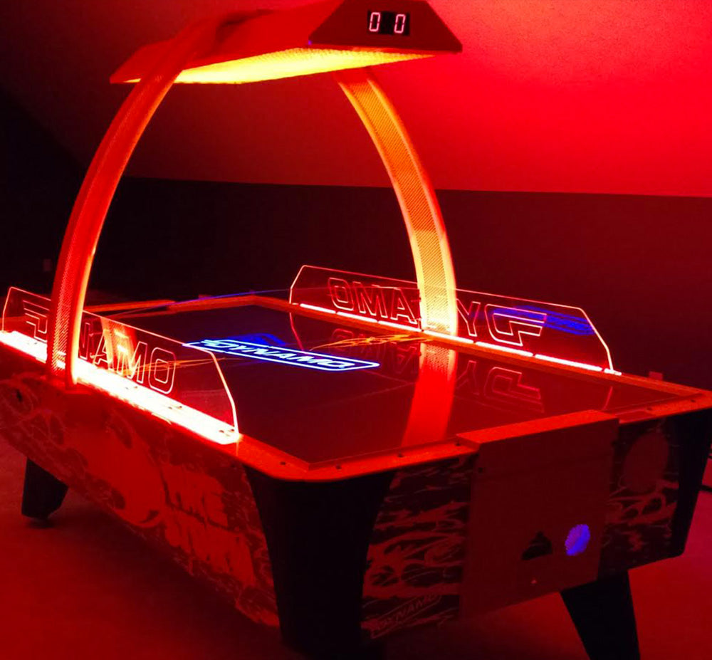 Dynamo 8' Fire Storm Air Hockey Table (Coin)