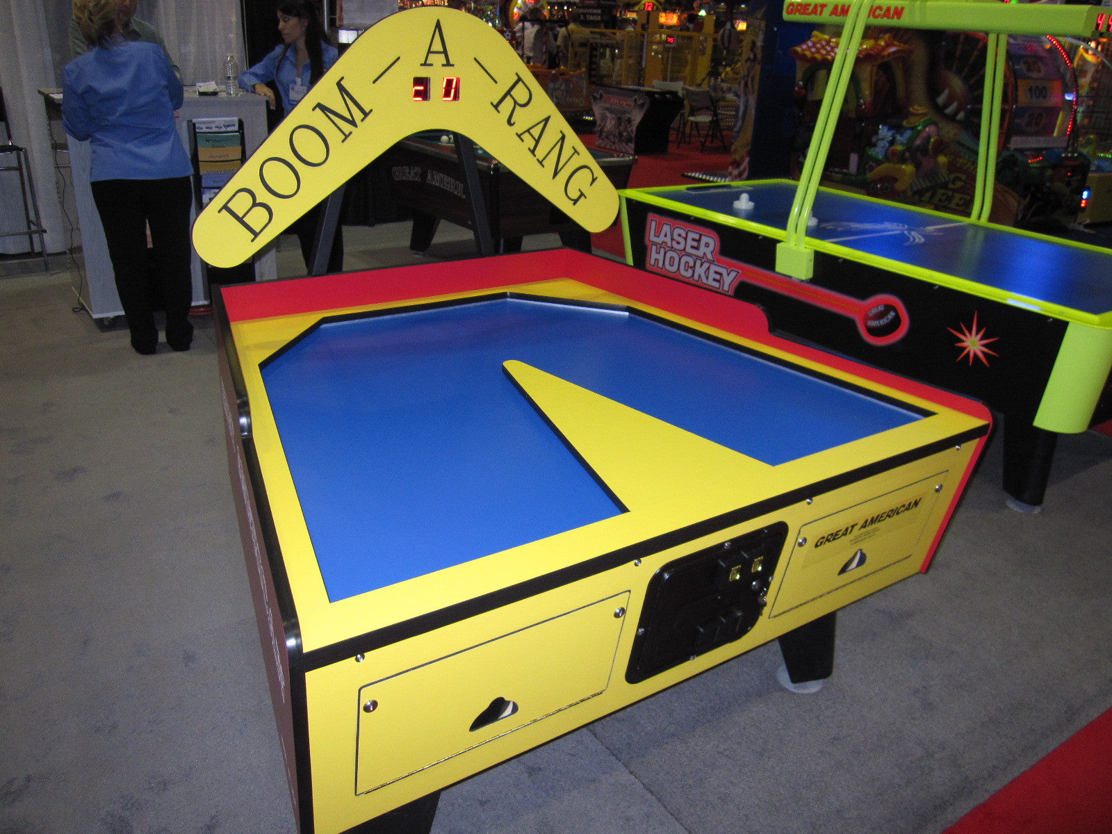 Great American Boom-A-Rang Air Hockey Table w/ Electronic Scoring