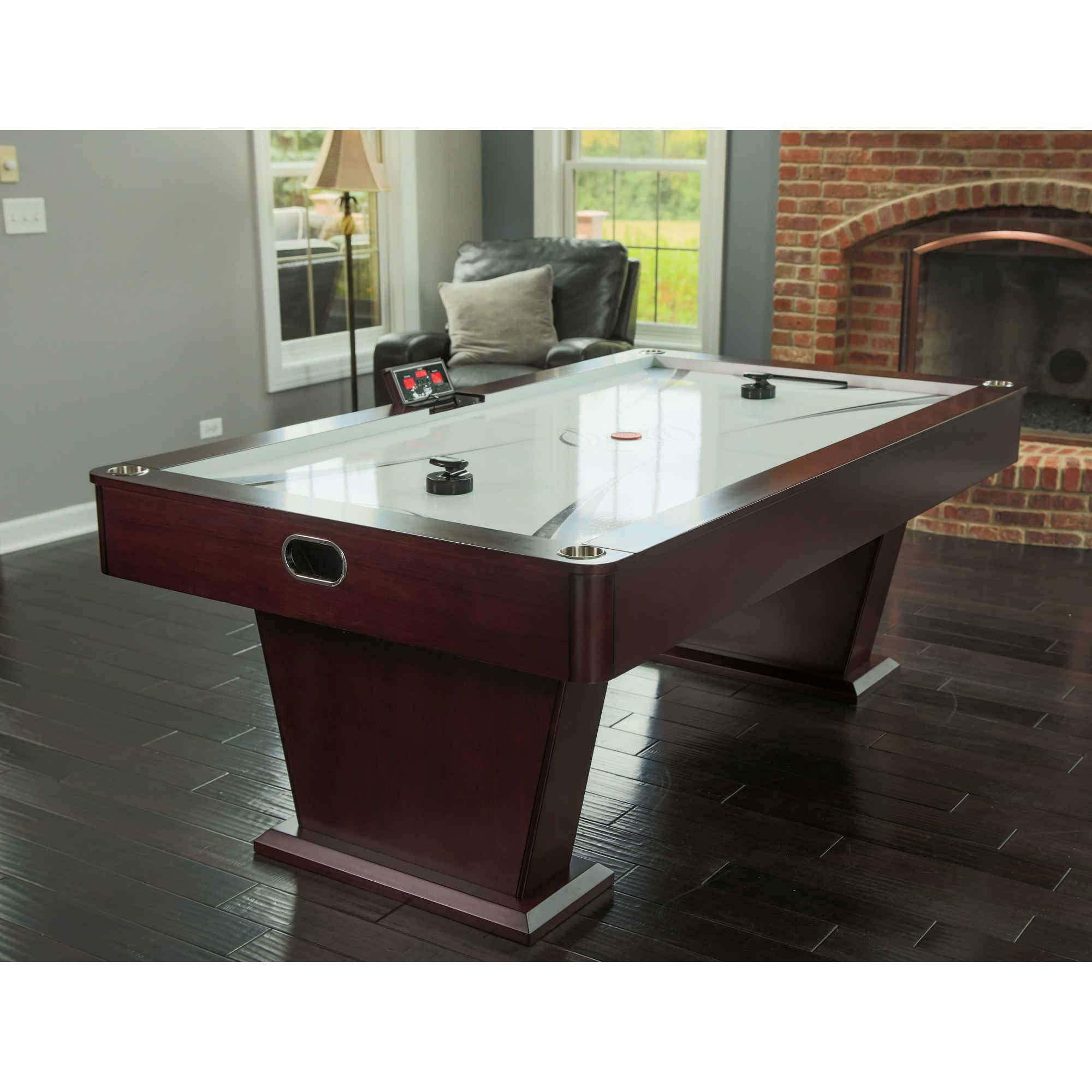 Hathaway Monarch 7' Air Hockey Table in Mahogany Finish