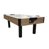 Dynamo 7' Arctic Wind Branded Oak Air Hockey Table