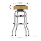 Imperial Vegas Golden Knights Chrome Bar Stool