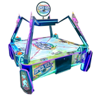 Colorful arcade game with digital display on a white background