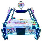 Air Hockey game with colorful design on a white background