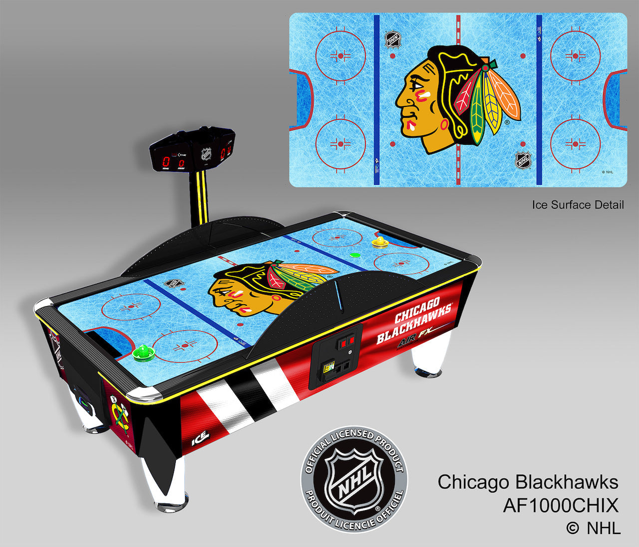 ICE NHL AIR FX Air Hockey Table (Coin) 8'