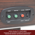 Hathaway Midtown II 6-ft Air Hockey Table with LED Scoring - Dark Cherry Finish