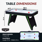 Hathaway Voyager 5-ft Air Hockey Table with LED Scoring