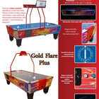 Gold Standard Games 8' GOLD FLARE ELITE Air Hockey Table (Coin Op)