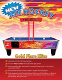 Gold Standard Games 8' GOLD FLARE ELITE Air Hockey Table (Coin Op)