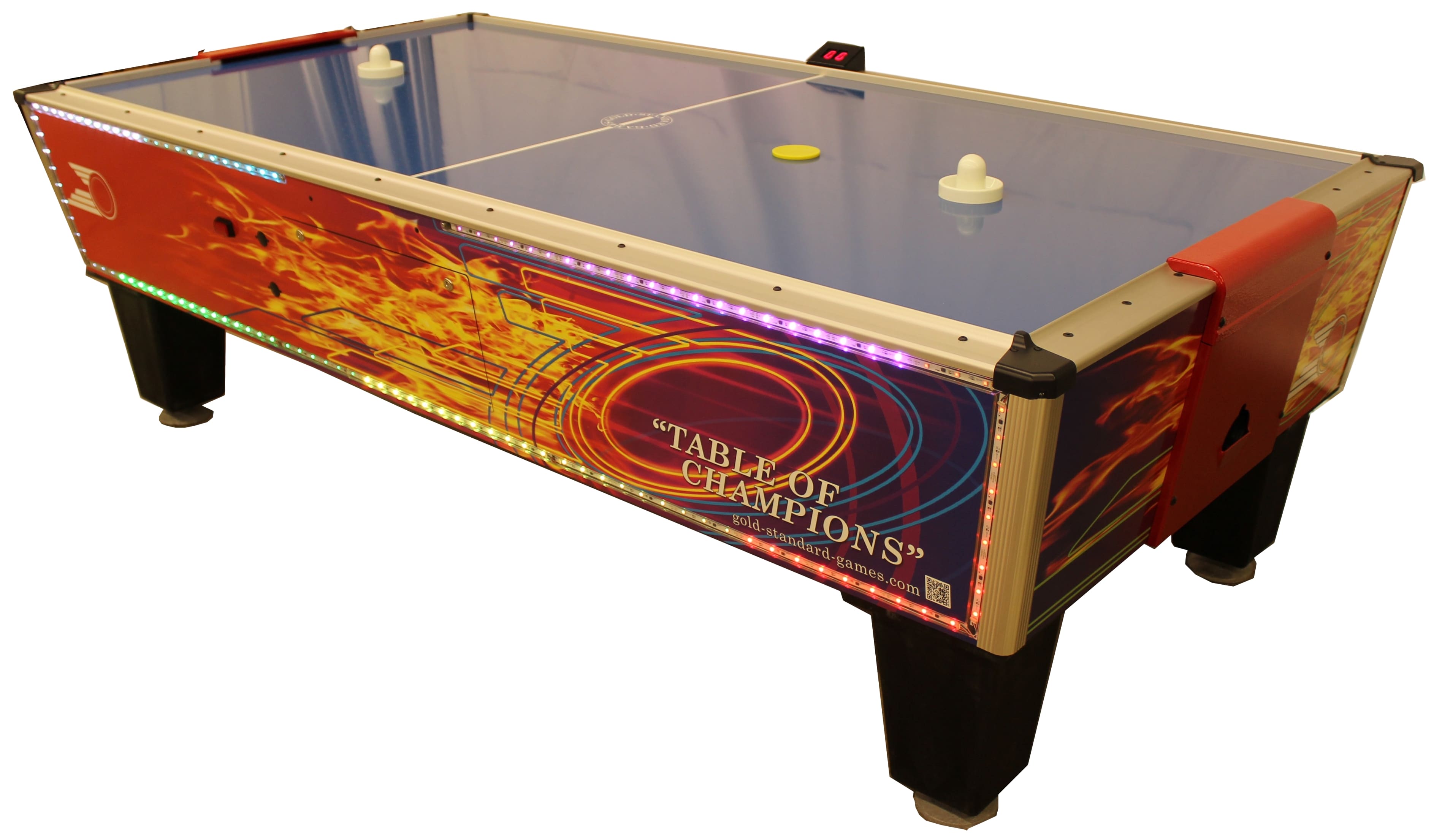 Gold Standard Games 8' Gold Flare Home Air Hockey Table