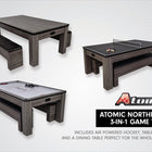 Atomic Northport 3-in-1 Dining Table with Air-Powered Hockey and Table Tennis