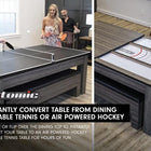 Atomic Northport 3-in-1 Dining Table with Air-Powered Hockey and Table Tennis